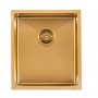 Aqu Brushed Gold Handmade Single Bowl Kitchen Sink 390*450*215 Aqu Brushed Gold Handmade Single Bowl Kitchen Sink 390*450*215